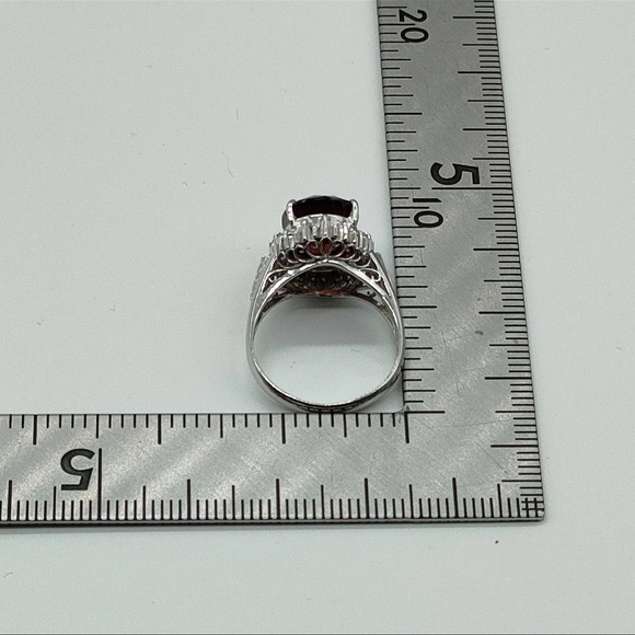 Jewelry Ring Garnet 5.11ct Platinum 1399052 - Picture 7 of 11